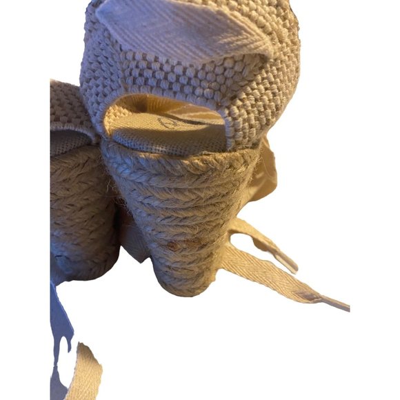 Pima 2 wedge espadrille ankle wrap pink multicolor polkadot sandals size - Picture 7 of 11